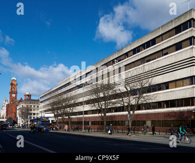 Ehemalige BBC-Gebäude mit Palace Hotel Clocktower an der Oxford Road in Manchester UK Stockfoto