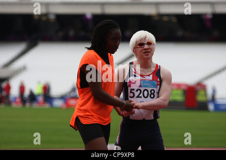 Jack ROUGHAN bei der Visa London Disability Athletics Challenge Stockfoto