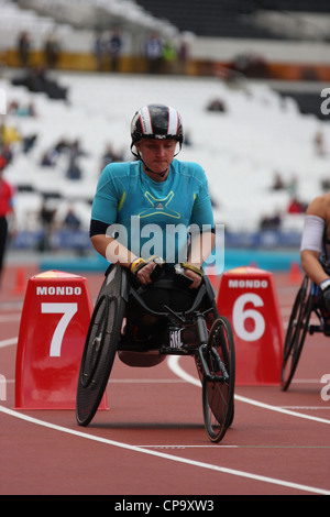 Shelley Woods T54 bei der Visa London Disability Athletics Challenge Stockfoto