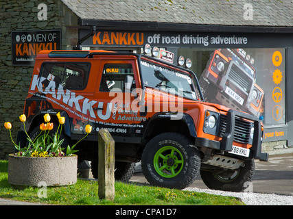 Büro des Kankku, eine Firma, die Off-Road-Fahrausbildung in den Lake District, Windermere, Cumbria UK bietet Stockfoto