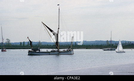 Themse Segeln Lastkahn - Fluss Blackwater Stockfoto