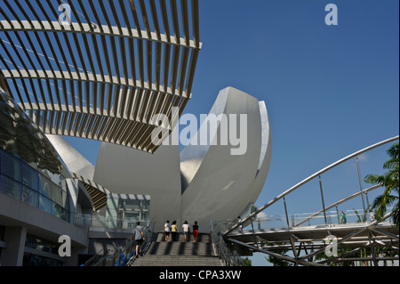 Die Artscience Museum in der Nähe von Marina Bay Sands, Singapur Stockfoto