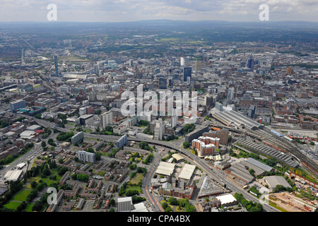 Luftaufnahme der Innenstadt von Manchester Stockfoto