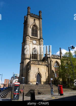 Ausgebombten Kirche oder Kirche von St. Luke in Liverpool UK Stockfoto