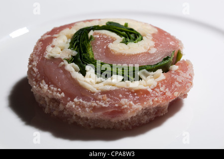 Traditionelle britische Berkshire Schweinelende Florentine Stockfoto