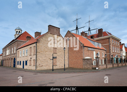 Hartlepool historischen Kai jetzt bekannt als Hartlepool maritimes Erlebnis Stockfoto