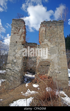 Alten Festungsturm Ruinen in Rumänien Stockfoto