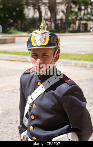 Nahaufnahme einer kolumbianischen Sentry. Stockfoto