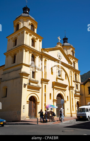 Iglesia De La Candelaria in Bogota. Stockfoto
