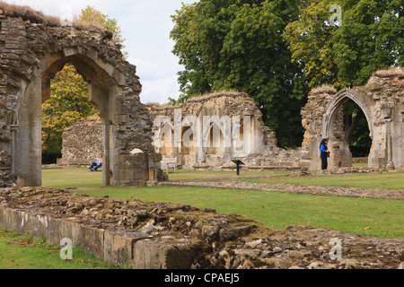 Hailes Abbey, Cheltenham, England. Gegründet als ein Zisterzienser Kloster 1246 von Graf Richard von Cornwall Stockfoto