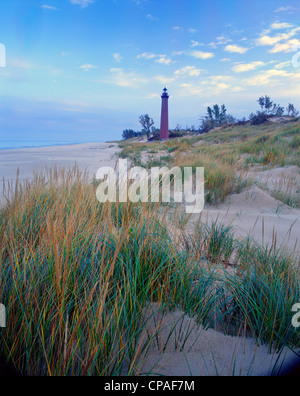 Foto von Little sable Point Lighthouse, östlichen Ufer des Lake Michigan, Great Lakes, USA Stockfoto