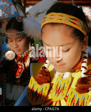 USA, Idaho, Fort Hall. Teilnehmer in der Powwows, jährliche Shoshone Bannock Festival Fort Hall Reservierung, Idaho Stockfoto