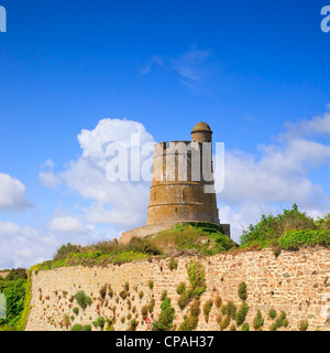 Von Vauban errichtet, um die Engländer in Saint-Vaast, De La Hougue Normandie, Frankreich aus der Bucht zu halten. Stockfoto