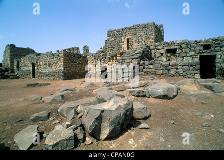 Jordan, Qasr al-Azraq Wüste Burg, Stockfoto
