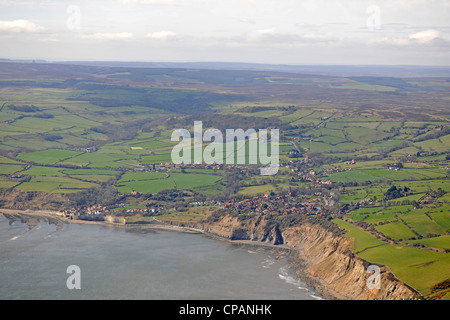 North York Moors Nationalpark, Mt angenehm N, Whitby, YO22 North Yorkshire, UK UK Robin Hoods Bay der alten Kapelle, Robin Hood Stockfoto