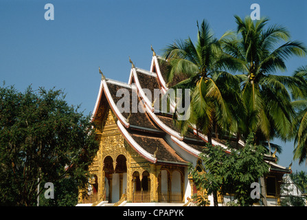 Laos, Luang Prabang, Königspalast, Haw Pha Bang Pavillon, Stockfoto