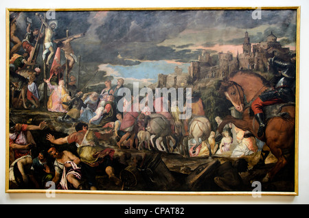 Kreuzigung (Kreuzigung) von Paolo Caliari genannt Veronese (Verona 1528 - Venezia-1588) - Fine Art Academy - Sestiere Dorsoduro, Venedig - Italien Stockfoto