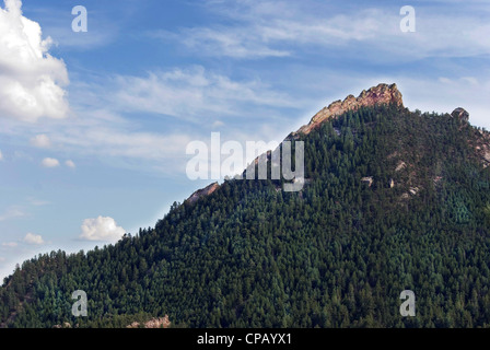 Flatiron Berge, der Front Range in Boulder, Colorado Stockfoto