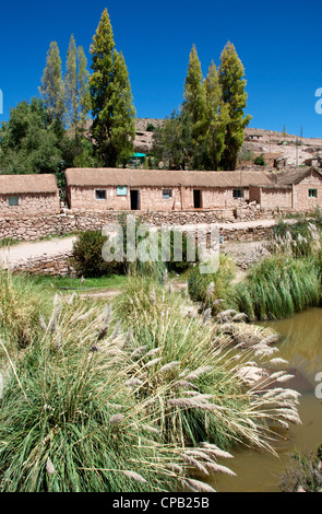 Caspana Andenregion Dorf Antofagasta-Chile Stockfoto