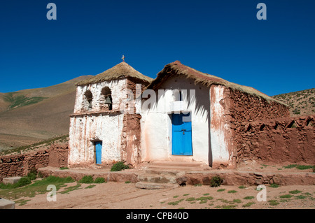 MACHUCA Kirche in der Nähe von San Pedro de Atacama Altiplano Chile Stockfoto