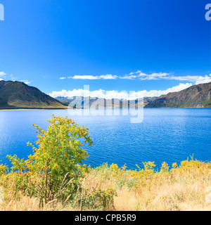 Lake Hawea in Neuseeland Stockfoto