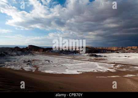 Blick über Moon Valley, San Pedro de Atacama, Chile Stockfoto