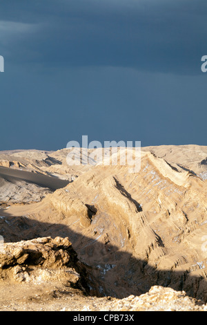 Blick über Moon Valley, San Pedro de Atacama, Chile Stockfoto