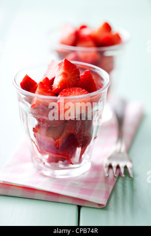 frische Erdbeeren Stockfoto