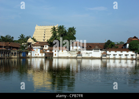 Shree Padmanabhaswamy Tempel Trivandrum Kerala Indien.  Dies ist eines der reichsten Tempel in Indien Sree Padmanabha Swamy Stockfoto