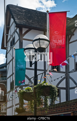 LONDON, Großbritannien - 12. MAI 2012: Shakespeare's Globe Theatre London Stockfoto