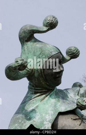 Hofnarr Statue auf Henley Street Stratford-upon-Avon, Warwickshire von James Butler Stockfoto