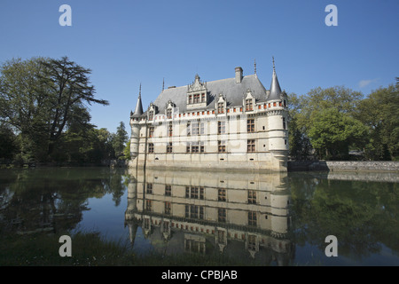 Château de Azay-le-Rideau, Indre-et-Loire, Frankreich Stockfoto