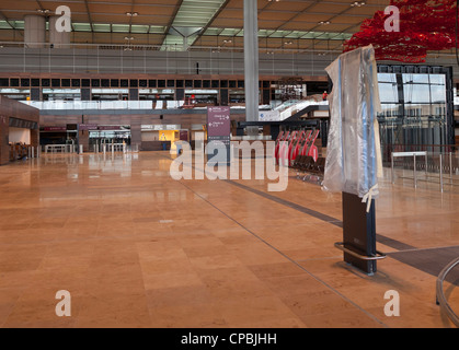 Haupthalle des Flughafens Berlin Brandenburg (BER) während Bau - Berlin, Deutschland, Europa Stockfoto