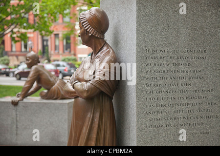 Abigail Adams-Statue in der Boston Frauen Memorial Stockfoto