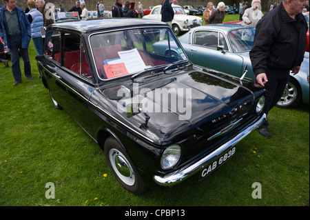 Hillman Imp auf der Märsche Transport Festival Ausstellung der Oldtimer und klassische Autos auf der Messe in Ludlow Food Frühlingsfest Stockfoto