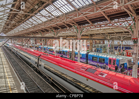 Preston-Station an der West Coast Main Line. WCML. Stockfoto