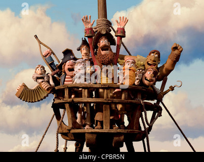 DIE Piraten-BAND MISFITS 2011 Aardman/Sony Animation film Stockfoto