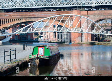 Krämerbrücke in Castlefield & Bridgewater Kanals, Manchester, England, Vereinigtes Königreich Stockfoto