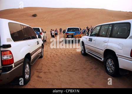 Desert Safari Dubai (Dune bashing) Stockfoto
