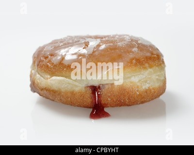 Undichte Jelly Donut Stockfoto