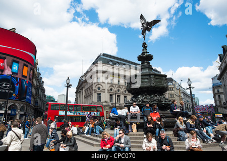 Piccadilly Circus, London, England. Stockfoto