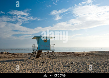 Der Strand w das Leben Wachhaus Stockfoto