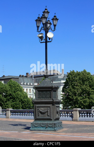 Laterne von der Kathedrale von Christus dem Erlöser (höchste orthodoxe christliche Kirche in der Welt) in Moskau, Russland Stockfoto