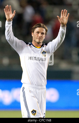 Los Angeles Galaxy M David Beckham #23 während des MLS-Spiels zwischen Portland Timbers & Los Angeles Galaxy. Stockfoto