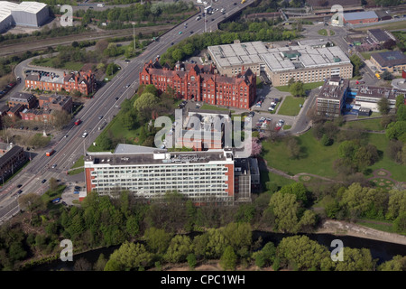 Luftaufnahme der Salford University Stockfoto