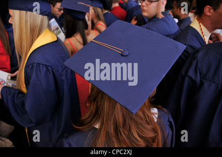 College Graduation Abschlussfeier. Stockfoto