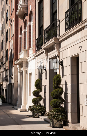 Brownstones, Upper East Side, NYC Stockfoto