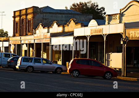 Clunes Australien / Dies ist Fraser Straße in Clunes, diese Stadt ist wo Victorias Goldrush 1851 begann Stockfoto