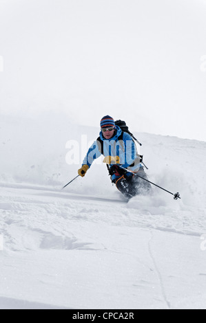 Skitouren im Nationalpark Gran Paradiso Stockfoto