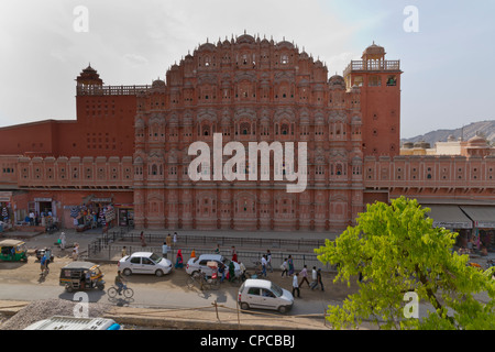 Stadtschloss, Jaipur, umfasst die Chandra Mahal und Mubarak Mahal Paläste ist eine Schlossanlage in Jaipur Stockfoto